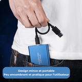 Disque dur externe portable USB 3.1/Type - C - 7.5 cm, Aluminium - Maison du portable