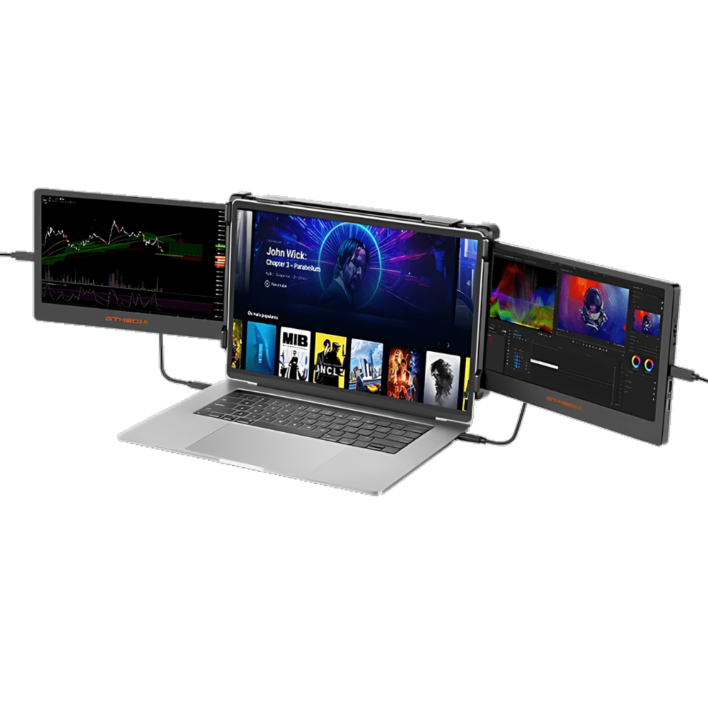 Écran d'extension pour ordinateur portable - Moniteur portable 14 pouces Full HD 1080P, Compatible MacBook, Windows, USB - C, HDMI - Maison du portable