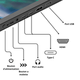 Écran d'extension pour ordinateur portable - Moniteur portable 14 pouces Full HD 1080P, Compatible MacBook, Windows, USB - C, HDMI - Maison du portable