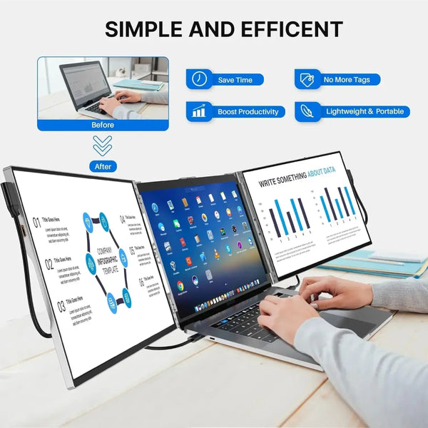 Écran Portable 14’’ IPS Full HD 1080p – Travaillez Mieux, Partout - Maison du portable