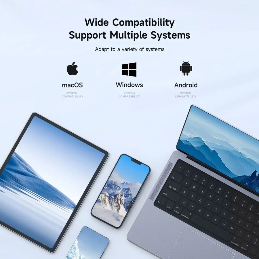 Station d’accueil USB C/USB 3.0 vers Dual HDMI 4K 60Hz - Compatible MacBook Pro, Windows, Android - Certifié CE/FCC/RoHS - Maison du portable