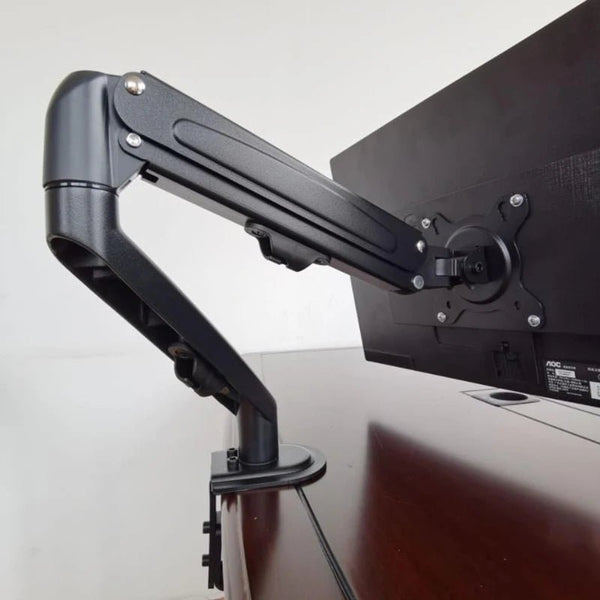 Support d’Écran à Bras Articulé Hyvarwey 17" à 27" avec Ressort à Gaz – Réglable à 360° - Maison du portable