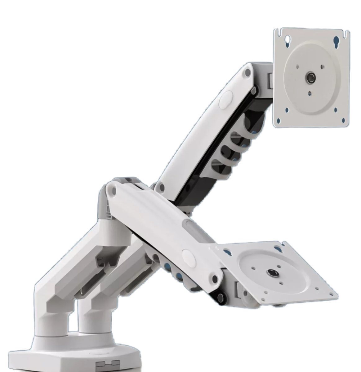 Support Double Écran 17" - 27" avec Bras Articulé à Ressort à Gaz - NORTHBAYOU F160, VESA 75x75/100x100 mm, Charge 4.4 - 19.8 lbs - Maison du portable